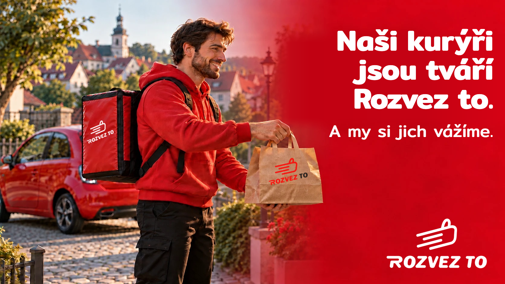 Naši kurýří jsou tváří Rozvez to.